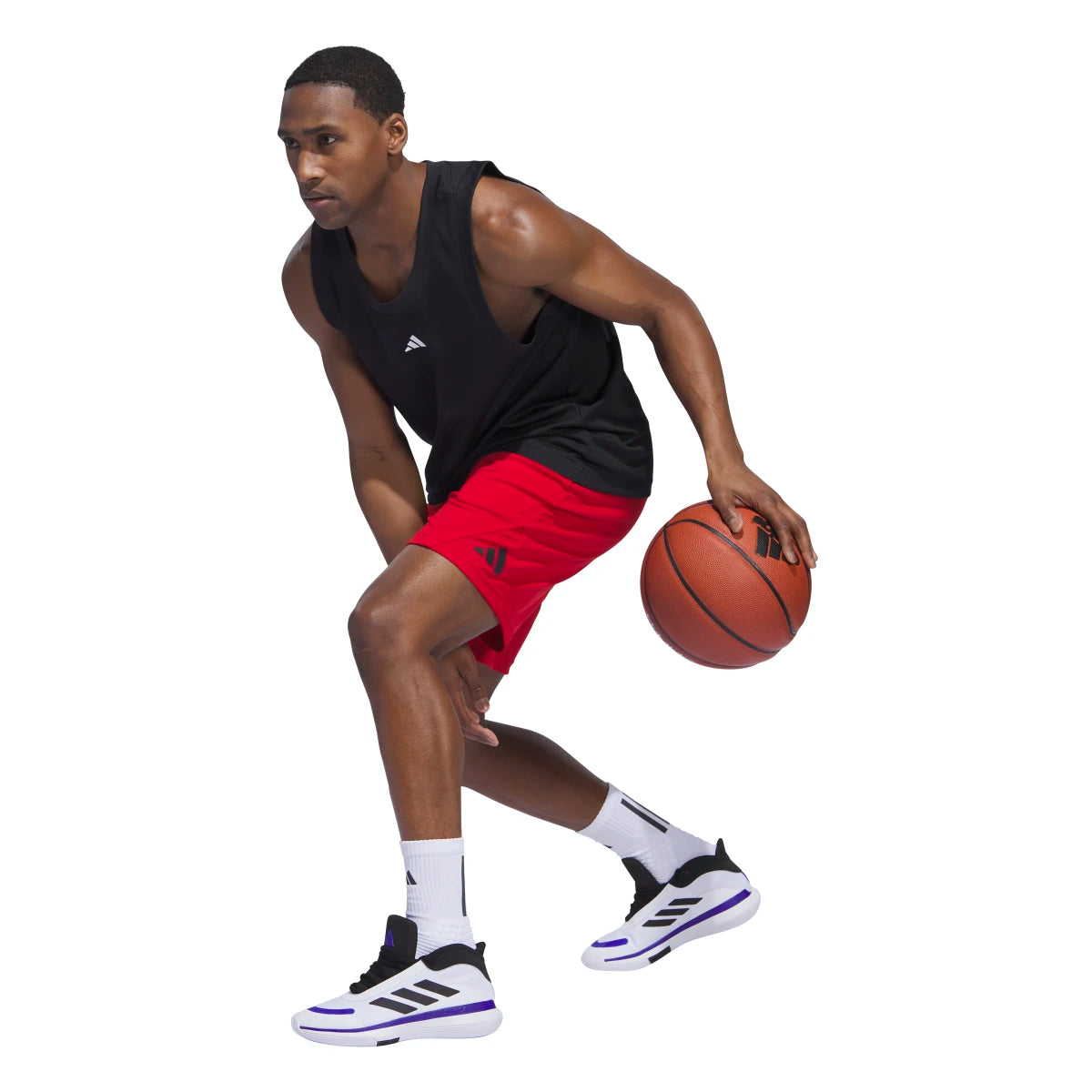 adidas Men's Badge of Sport Logo Basketball Shorts Basketball Shorts Adult