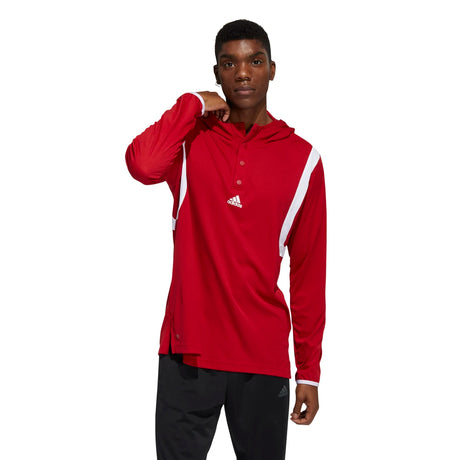adidas Men's Basketball Icon Pulse Hooded Shooter Tee Basketball Jerseys Adult
