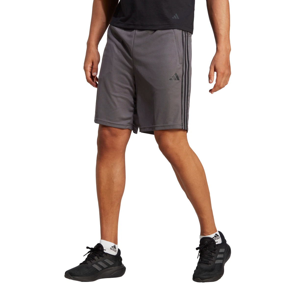 adidas Men's Train Essentials Piqué 3-Stripes Training Shorts Mens Apparel Shorts