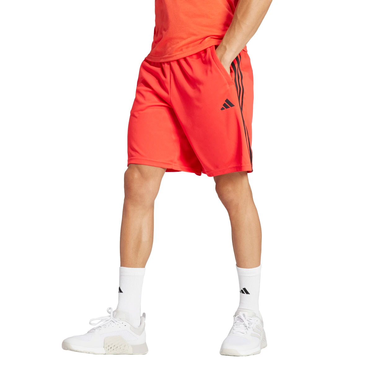 adidas Men's Train Essentials Piqué 3-Stripes Training Shorts Mens Apparel Shorts