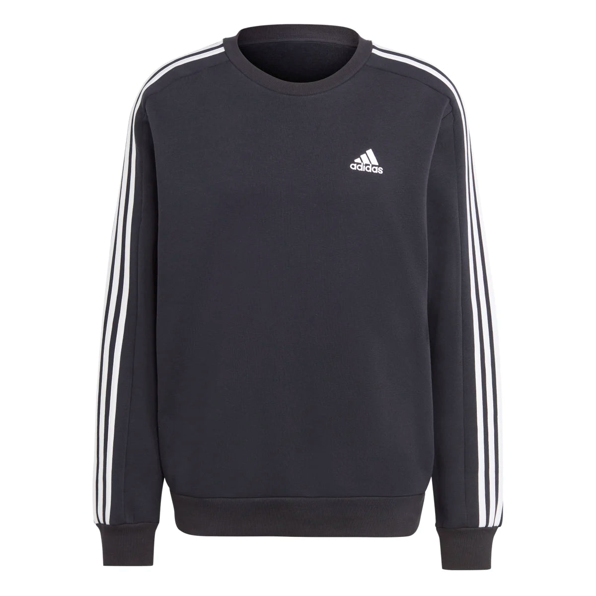 adidas Men's Essentials Fleece 3-Stripes Sweatshirt Mens Apparel Sweatshirts & Fleece