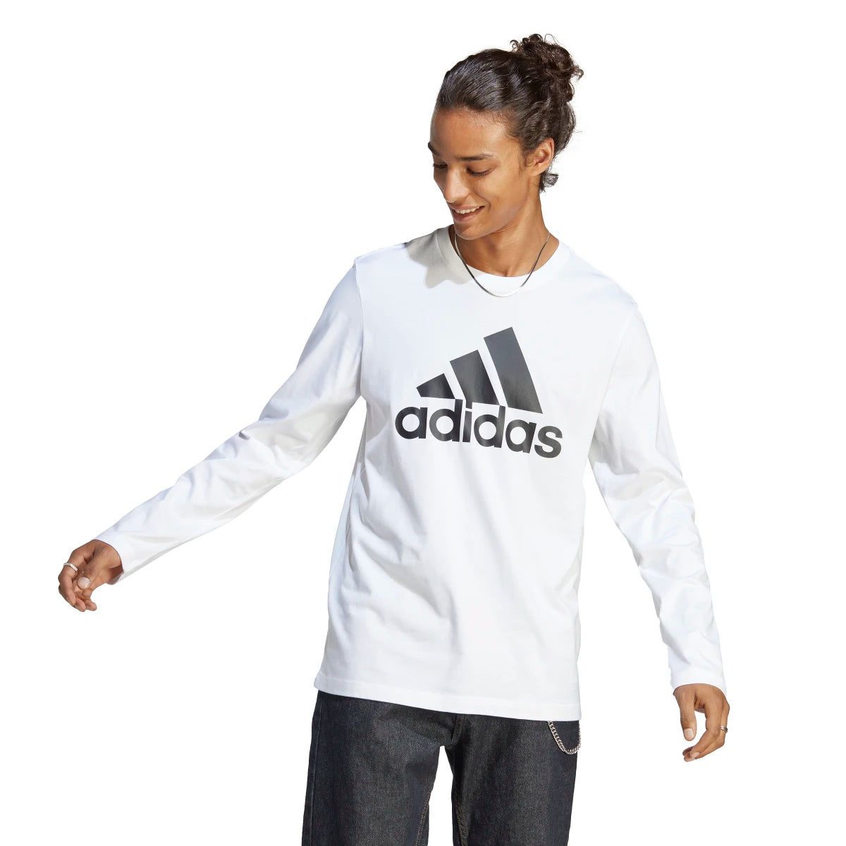 adidas Men's Big Logo Long Sleeve T-Shirt Mens Apparel Shirts & Tops