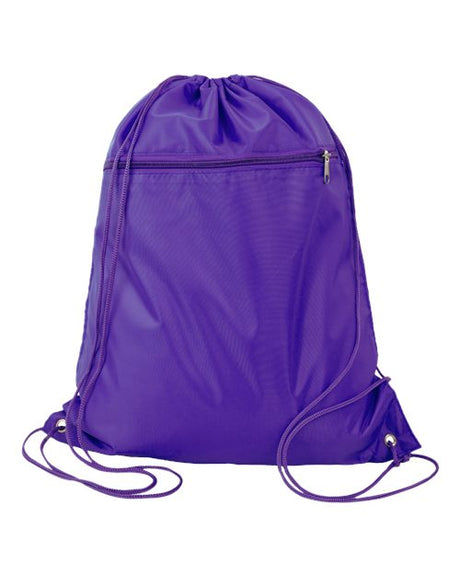 Q-Tees Polyester Cinchpack Bags Accessories Bags & Backpacks