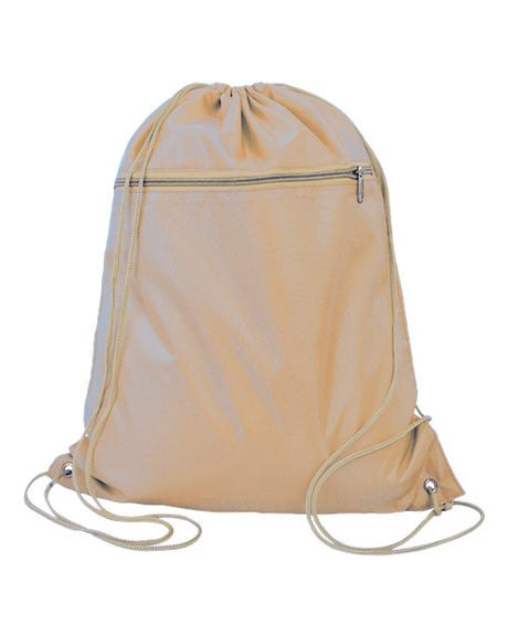 Q-Tees Polyester Cinchpack Bags Accessories Bags & Backpacks