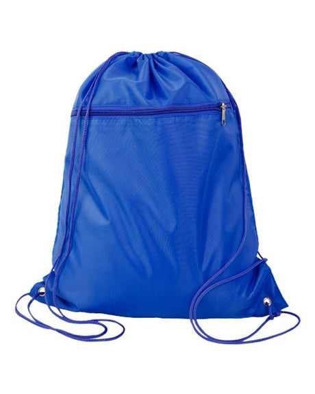 Q-Tees Polyester Cinchpack Bags Accessories Bags & Backpacks