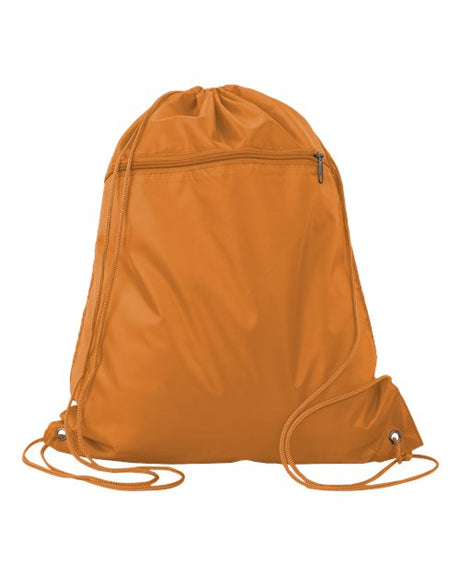 Q-Tees Polyester Cinchpack Bags Accessories Bags & Backpacks