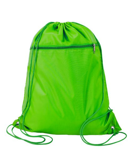 Q-Tees Polyester Cinchpack Bags Accessories Bags & Backpacks