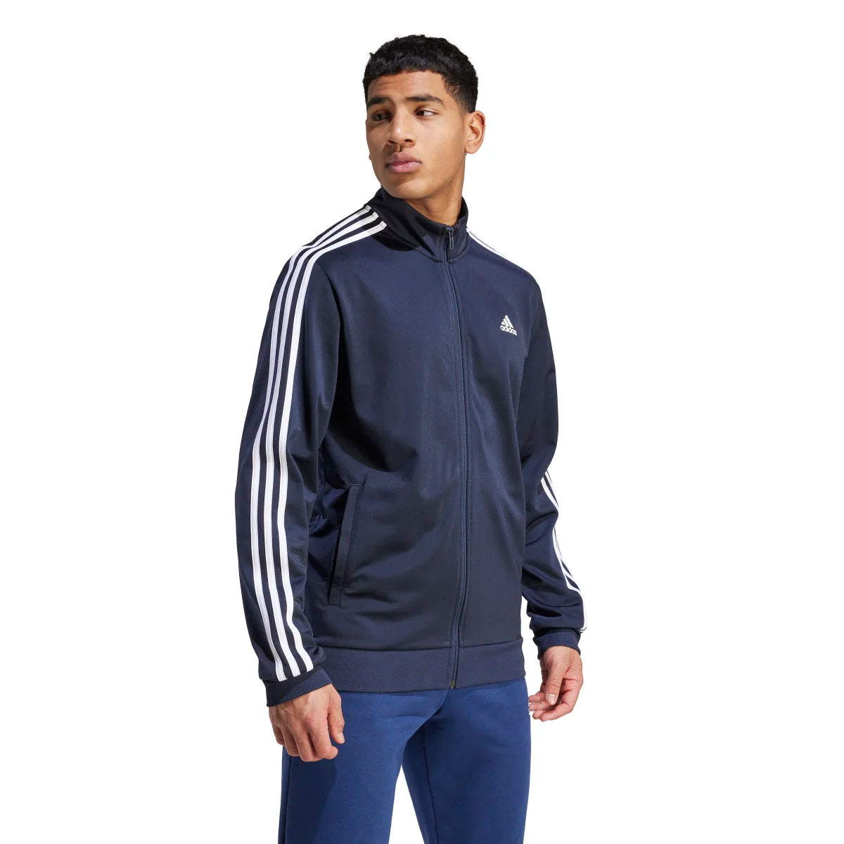 adidas Men's Warm-Up Tricot Regular 3-Stripes Track Jacket-5