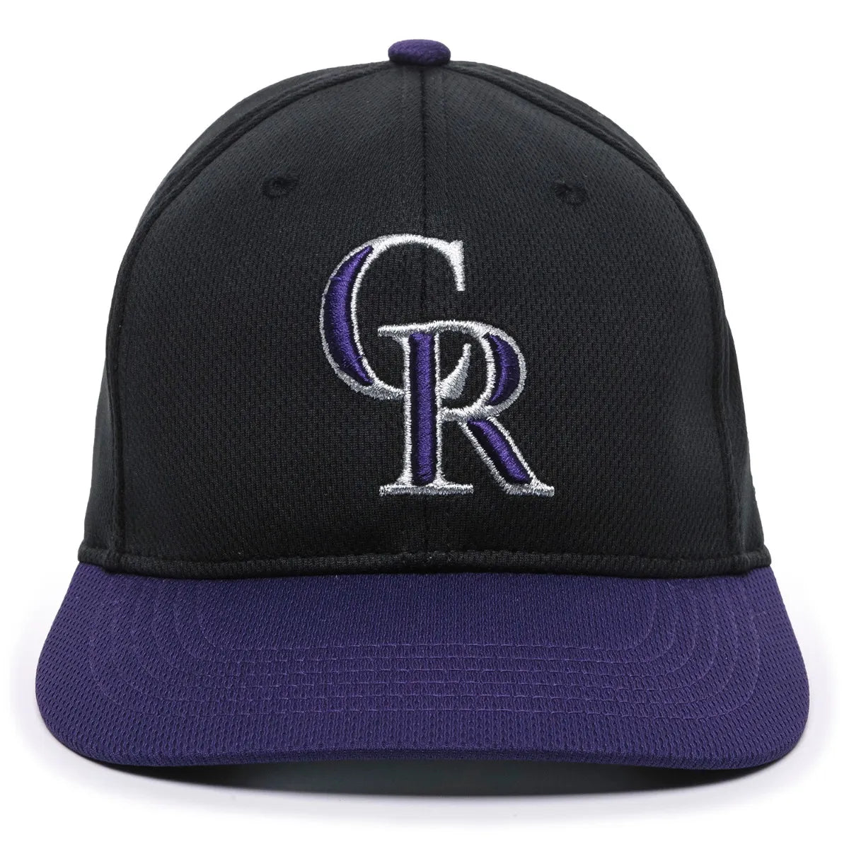Outdoor Cap Colorado Rockies™ MLB® Replica Structured Solid Panel Hat MLB-350 Fan Gear MLB Colorado Rockies