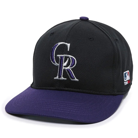 Outdoor Cap Colorado Rockies™ MLB® Replica Structured Solid Panel Hat MLB-350 Fan Gear MLB Colorado Rockies