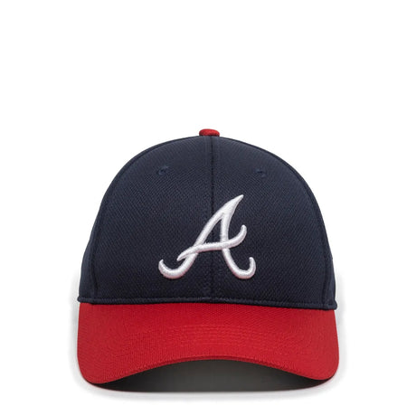 Outdoor Cap Atlanta Braves™ MLB® Replica Structured Solid Panel Hat MLB-350 Fan Gear MLB Atlanta Braves