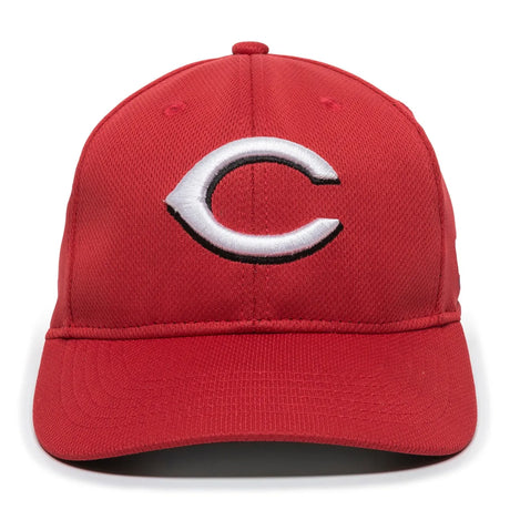 Outdoor Cap Cincinnati Reds™ MLB® Replica Structured Solid Panel Hat MLB-350 Fan Gear MLB Cincinnati Reds