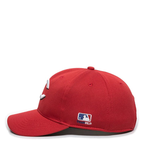 Outdoor Cap Cincinnati Reds™ MLB® Replica Structured Solid Panel Hat MLB-350 Fan Gear MLB Cincinnati Reds