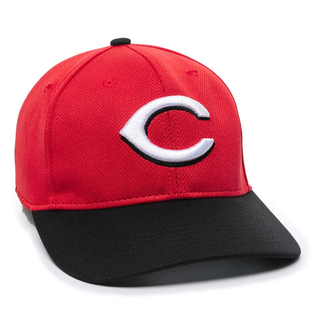 Outdoor Cap Cincinnati Reds™ MLB® Replica Structured Solid Panel Hat MLB-350 Fan Gear MLB Cincinnati Reds