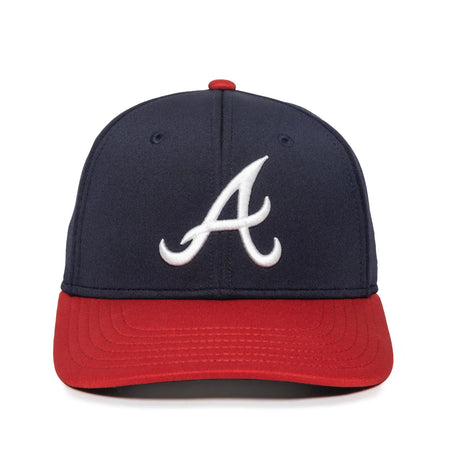 Outdoor Cap Atlanta Braves™ Official MLB® Replica Structured Solid Panel Hat MLB-600 Fan Gear MLB Atlanta Braves