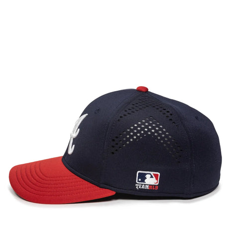 Outdoor Cap Atlanta Braves™ Official MLB® Replica Structured Solid Panel Hat MLB-600 Fan Gear MLB Atlanta Braves