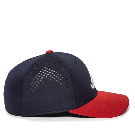 Outdoor Cap Atlanta Braves™ Official MLB® Replica Structured Solid Panel Hat MLB-600 Fan Gear MLB Atlanta Braves