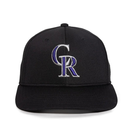 Outdoor Cap Colorado Rockies™ Official MLB® Replica Structured Solid Panel Hat MLB-600 Fan Gear MLB Colorado Rockies