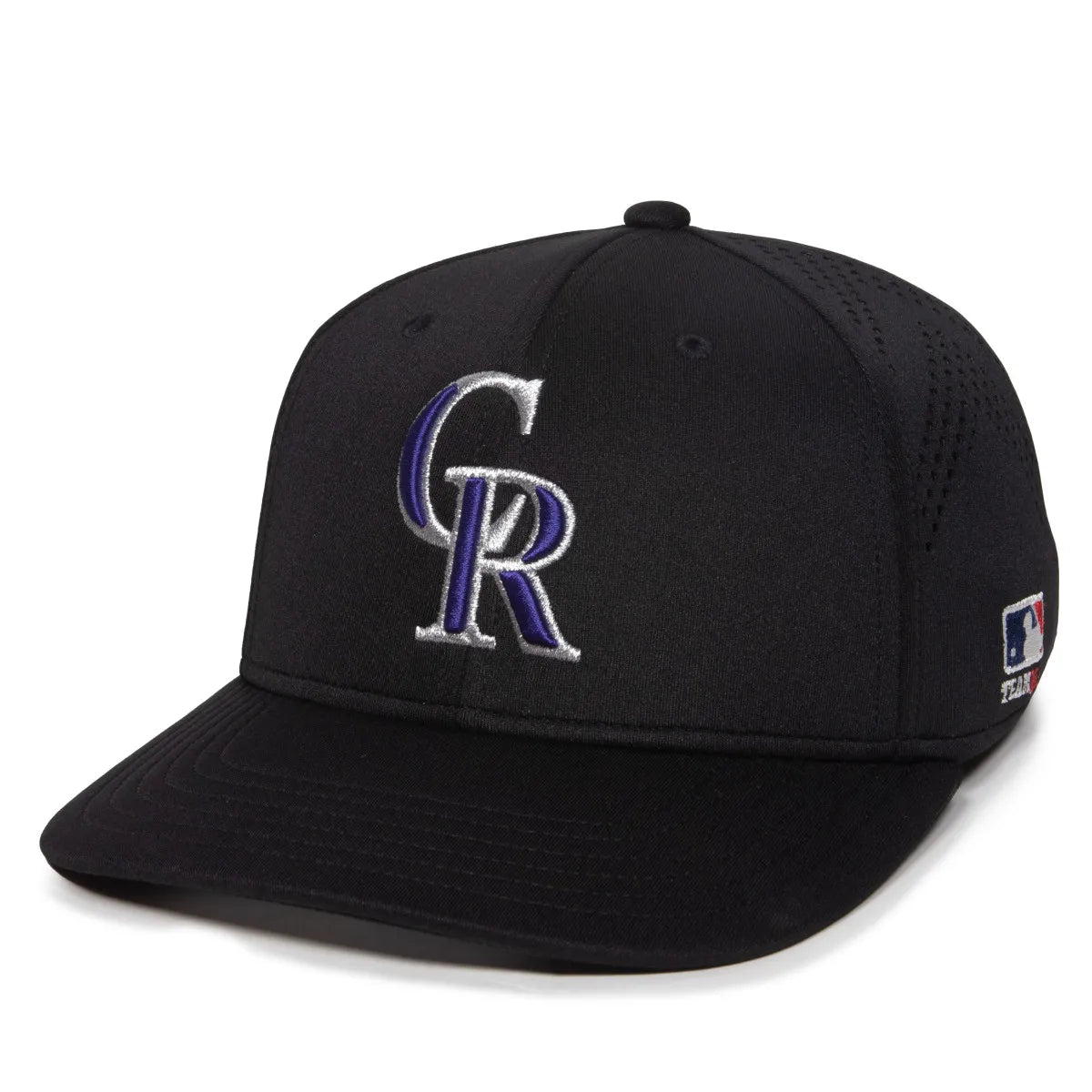 Outdoor Cap Colorado Rockies™ Official MLB® Replica Structured Solid Panel Hat MLB-600 Fan Gear MLB Colorado Rockies