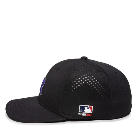 Outdoor Cap Colorado Rockies™ Official MLB® Replica Structured Solid Panel Hat MLB-600 Fan Gear MLB Colorado Rockies