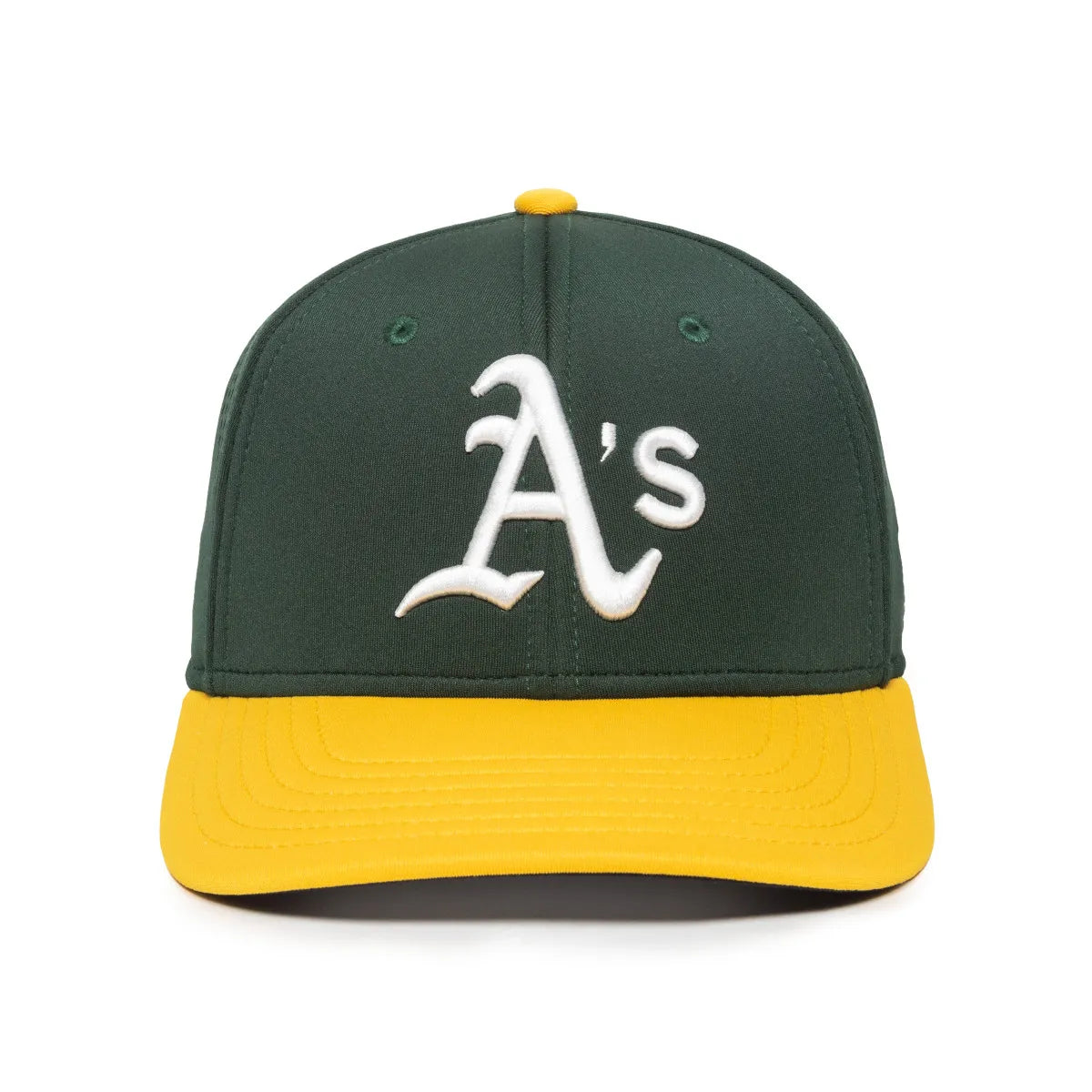Outdoor Cap Oakland Athletics™ Official MLB® Replica Structured Solid Panel Hat MLB-600 Fan Gear MLB Oakland Athletics