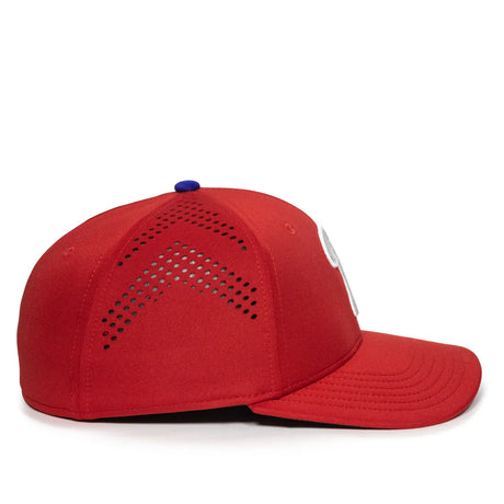 Outdoor Cap Philadelphia Phillies™ Official MLB® Replica Structured Solid Panel Hat MLB-600 Fan Gear MLB Philadelphia Phillies