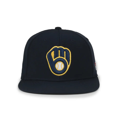 Outdoor Cap Milwaukee Brewers™ MLB® Replica Structured Solid Panel Hat MLB-450 Fan Gear MLB Milwaukee Brewers