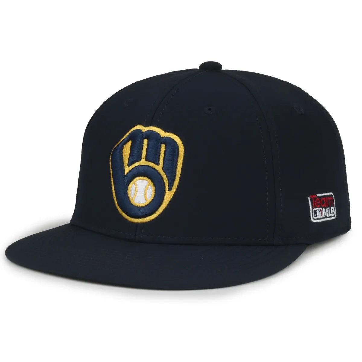 Outdoor Cap Milwaukee Brewers™ MLB® Replica Structured Solid Panel Hat MLB-450 Fan Gear MLB Milwaukee Brewers