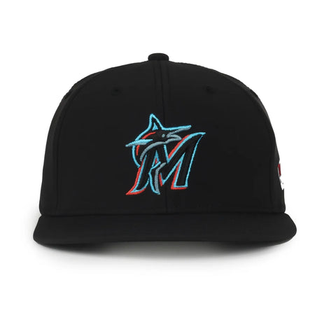 Outdoor Cap Miami Marlins™ MLB® Replica Structured Solid Panel Hat MLB-450 Fan Gear MLB Miami Marlins