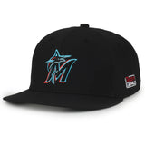 Outdoor Cap Miami Marlins™ MLB® Replica Structured Solid Panel Hat MLB-450 Fan Gear MLB Miami Marlins