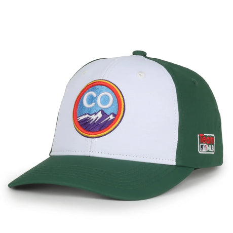 Outdoor Cap Colorado Rockies™ Official MLB® Replica Structured Solid Panel Hat MLB-550cc Fan Gear MLB Colorado Rockies