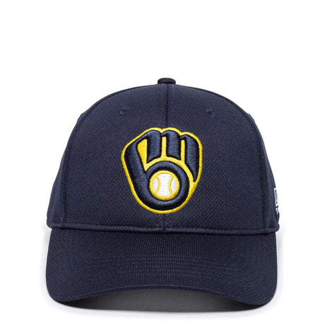 Outdoor Cap Milwaukee Brewers™ MLB® Replica Structured Solid Panel Hat MLB-350 Fan Gear MLB Milwaukee Brewers