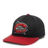 MIN-350-Carolina Mudcats™ Black/Red 2CMH-Adult