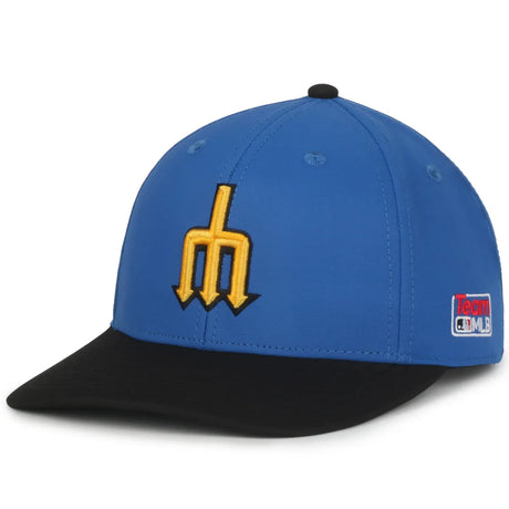 Outdoor Cap Seattle Mariners™ Official MLB® Replica Structured Solid Panel Hat MLB-550cc Fan Gear MLB Seattle Mariners