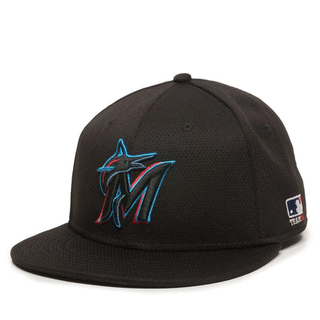 Outdoor Cap Miami Marlins™ MLB® Replica Structured Solid Panel Hat MLB-400 Fan Gear MLB Miami Marlins