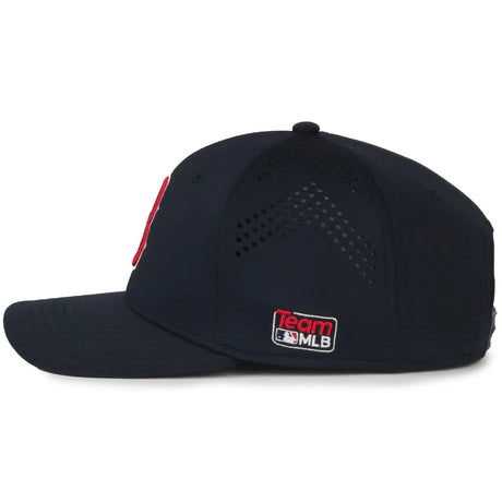 Outdoor Cap Boston Red Sox™ Official MLB® Replica Structured Solid Panel Hat MLB-650 Fan Gear MLB Boston Red Sox