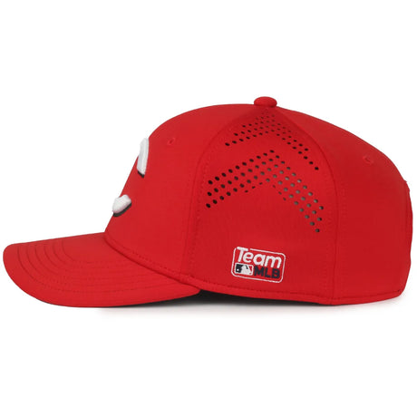 Outdoor Cap Cincinnati Reds™ Official MLB® Replica Structured Solid Panel Hat MLB-650 Fan Gear MLB Cincinnati Reds