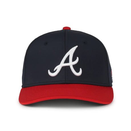 Outdoor Cap Atlanta Braves™ Official MLB® Replica Structured Solid Panel Hat MLB-650 Fan Gear MLB Atlanta Braves