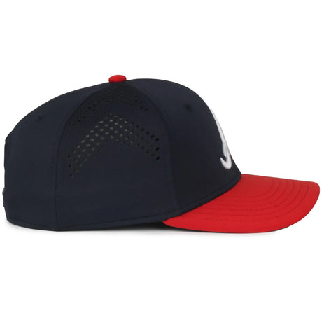 Outdoor Cap Atlanta Braves™ Official MLB® Replica Structured Solid Panel Hat MLB-650 Fan Gear MLB Atlanta Braves