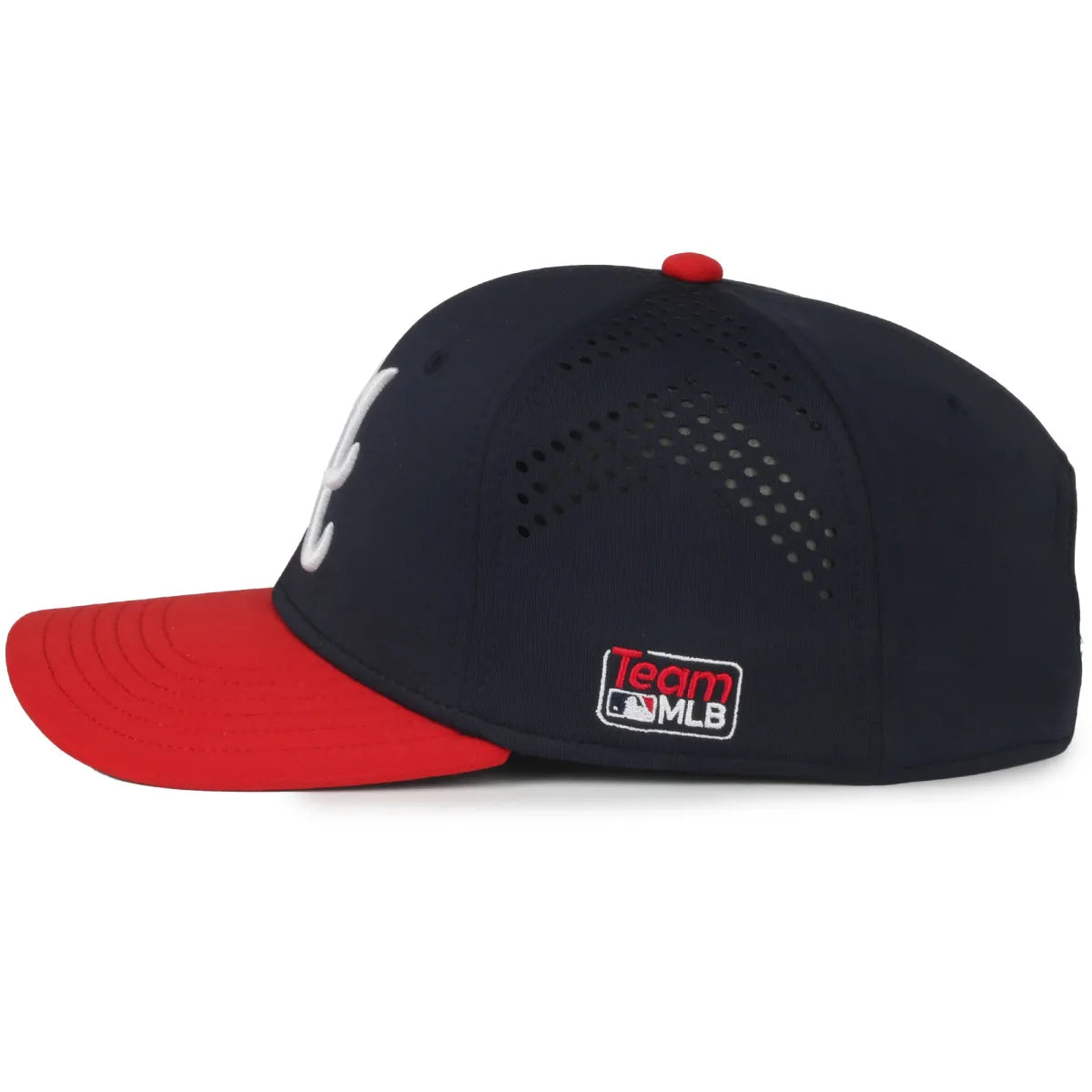 Outdoor Cap Atlanta Braves™ Official MLB® Replica Structured Solid Panel Hat MLB-650 Fan Gear MLB Atlanta Braves