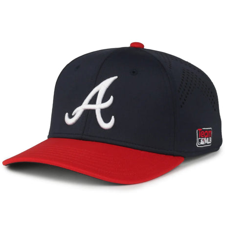 Outdoor Cap Atlanta Braves™ Official MLB® Replica Structured Solid Panel Hat MLB-650 Fan Gear MLB Atlanta Braves