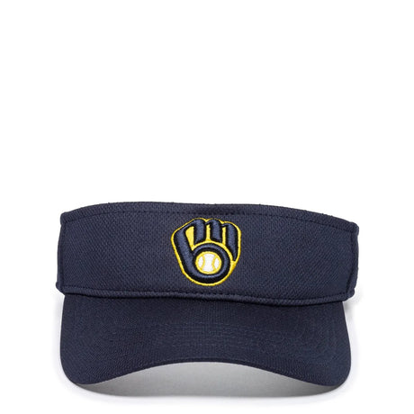 Outdoor Cap Milwaukee Brewers™ MLB® Replica Visor MLB-185 Fan Gear MLB Milwaukee Brewers