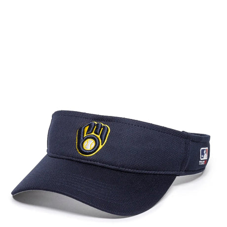 Outdoor Cap Milwaukee Brewers™ MLB® Replica Visor MLB-185 Fan Gear MLB Milwaukee Brewers
