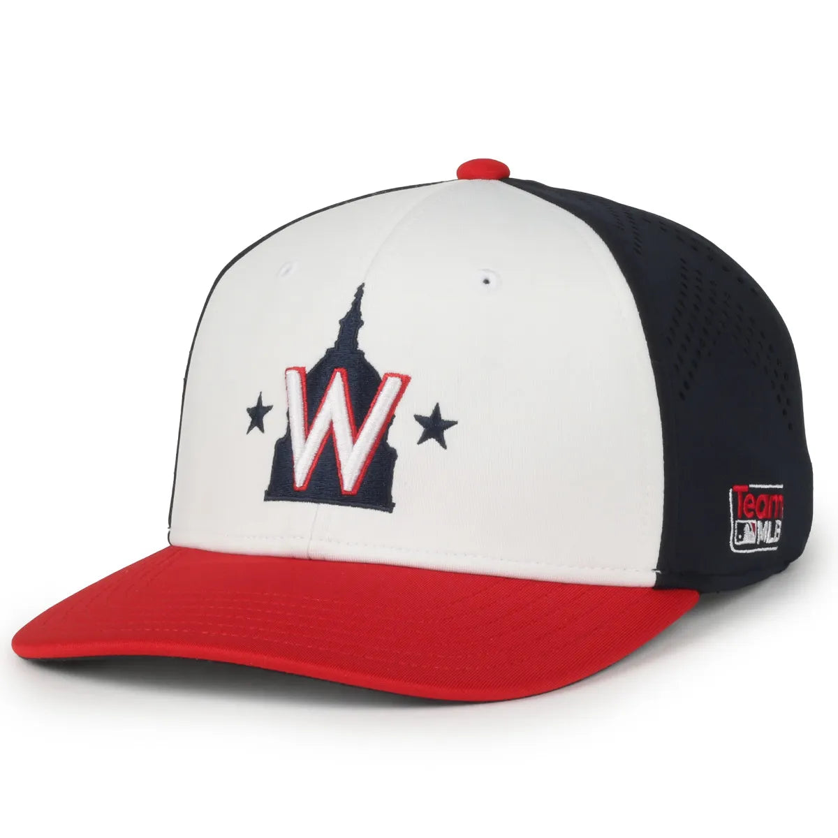 Outdoor Cap Washington Nationals™ Official MLB® Replica Structured Solid Panel Hat MLB-650 Fan Gear MLB Washington Nationals