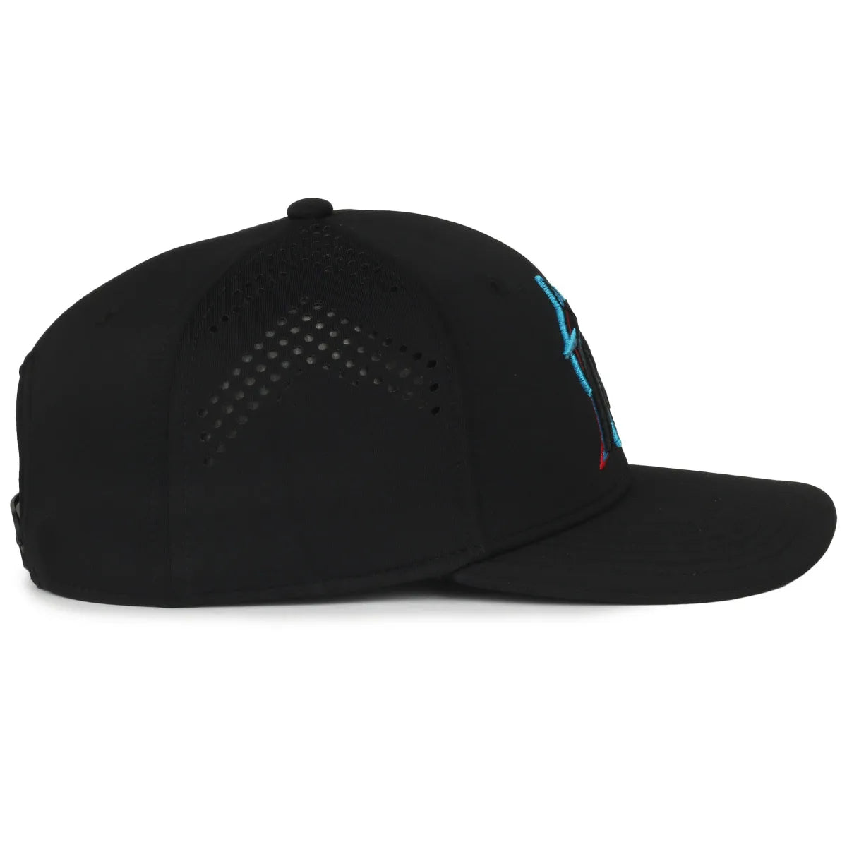 Outdoor Cap Miami Marlins™ Official MLB® Replica Structured Solid Panel Hat MLB-650 Fan Gear MLB Miami Marlins