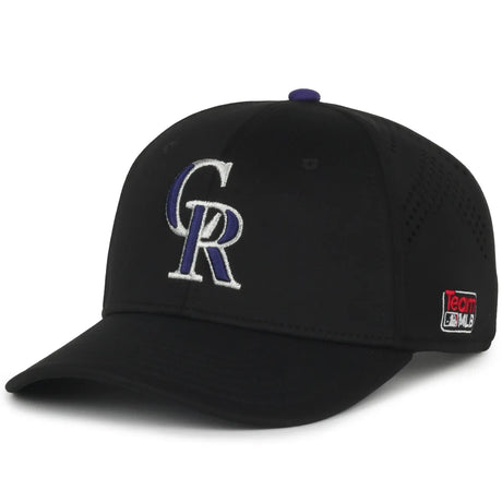 Outdoor Cap Colorado Rockies™ Official MLB® Replica Structured Solid Panel Hat MLB-650 Fan Gear MLB Colorado Rockies