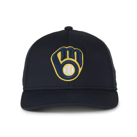 Outdoor Cap Milwaukee Brewers™ Official MLB® Replica Structured Solid Panel Hat MLB-650 Fan Gear MLB Milwaukee Brewers