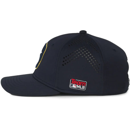 Outdoor Cap Milwaukee Brewers™ Official MLB® Replica Structured Solid Panel Hat MLB-650 Fan Gear MLB Milwaukee Brewers