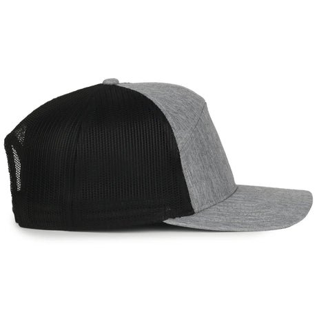 Outdoor Cap OC106 7-Panel Structured Trucker Hat Unisex Accessories Hats & Caps