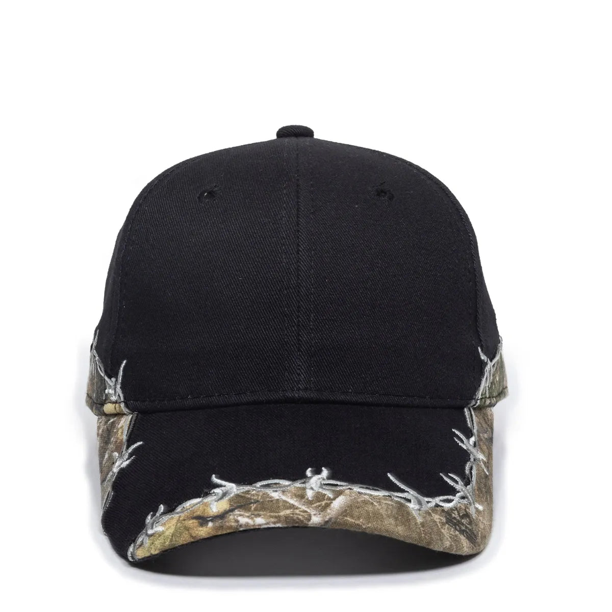 Outdoor Cap BRB-605 Barbed Wire Structured Solid Back Hat Unisex Accessories Hats & Caps
